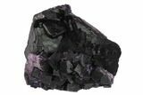 Dark Purple Cubic Fluorite Crystal Cluster - China #132752-1